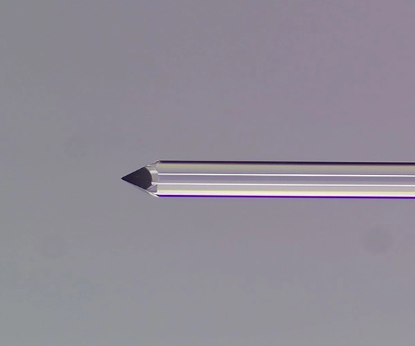 réseau de fibres lentillées